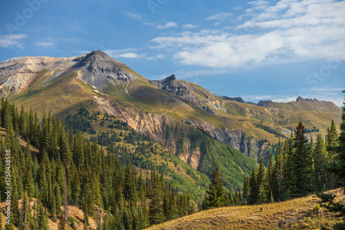 autumn in the morning mountains