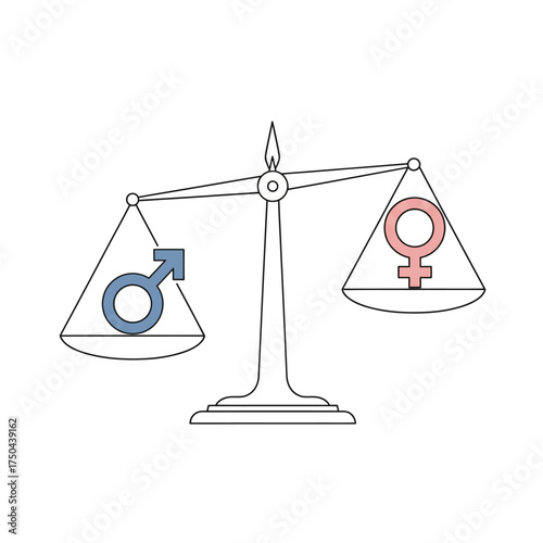 Gender Equality Concept Vector – Equal Opportunities