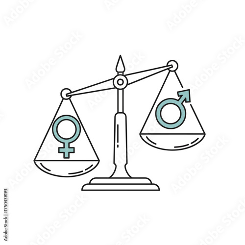 Gender Equality Concept Vector – Equal Opportunities