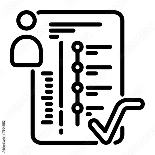 Profile icon, line icon style