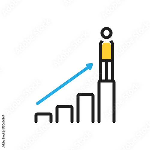 Multi color icon for successfully