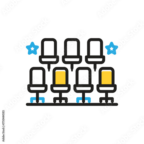 Multi color icon for arrangement