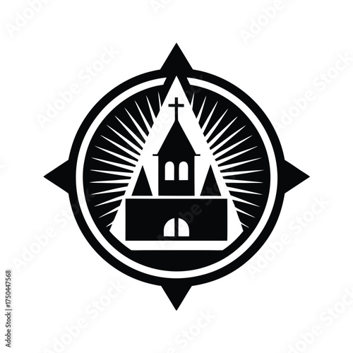 Ancient Worship Logo Design Vector