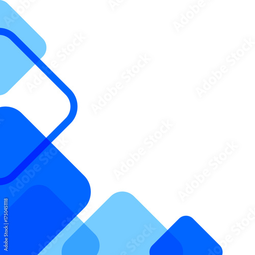 Blue Abstract Corner
