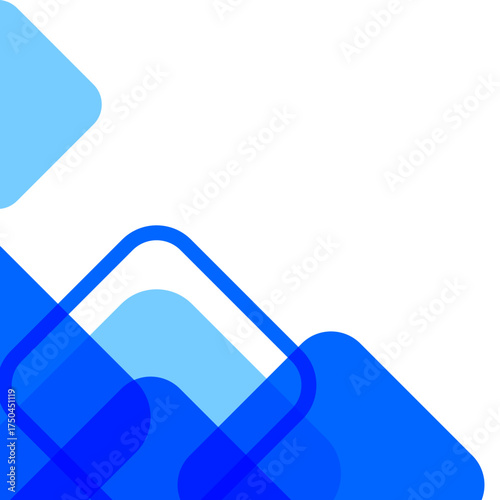 Blue Abstract Corner