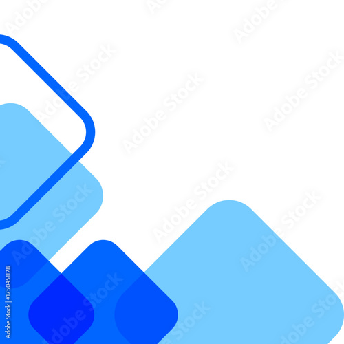 Blue Abstract Corner