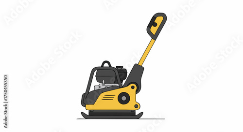 Vibratory Plate Compactor for Soil Compaction and Construction Work.