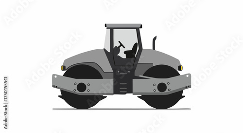 Heavy duty road roller machine for construction and infrastructure.
