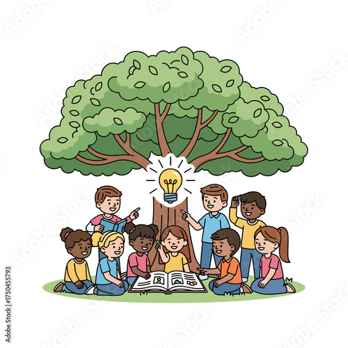 Empowering Future Generations – Education for All Vector