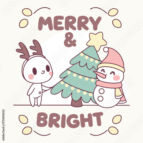 Adorable Christmas T-Shirt Design