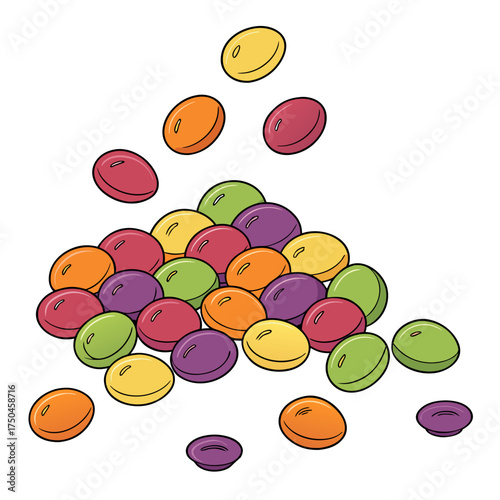 chickpeas on white background 