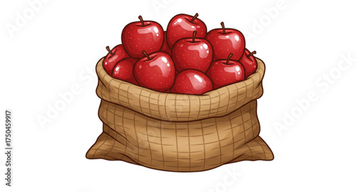 red apples in a basket