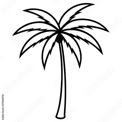 palm tree tattoo design