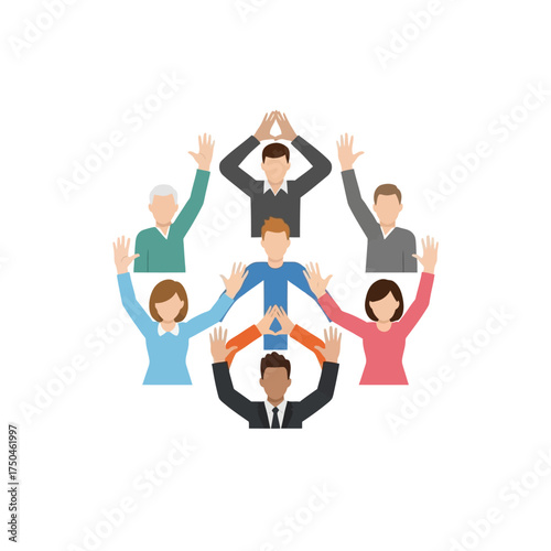 Peace and Unity Concept Vector