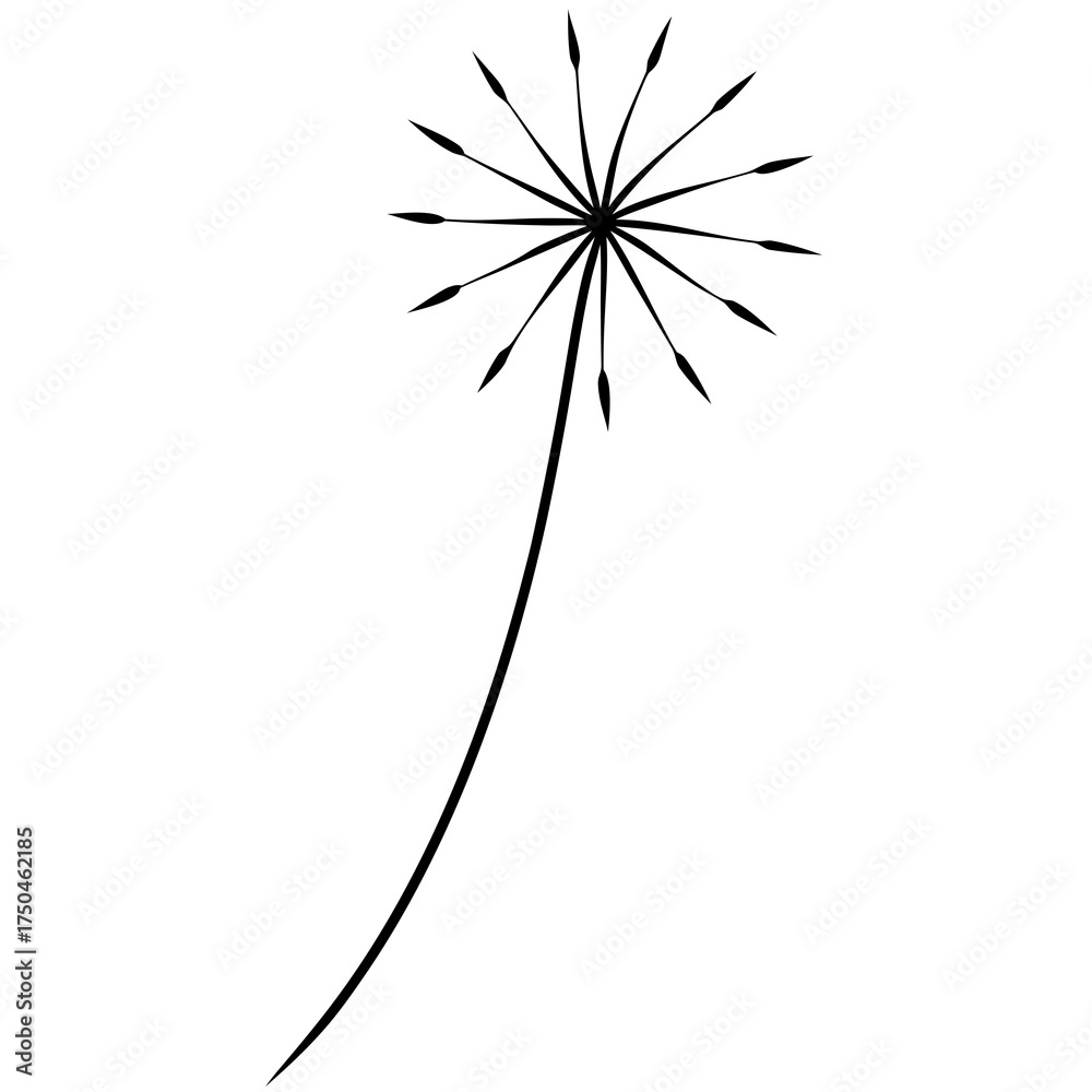 Obraz premium dandelion seed tattoo