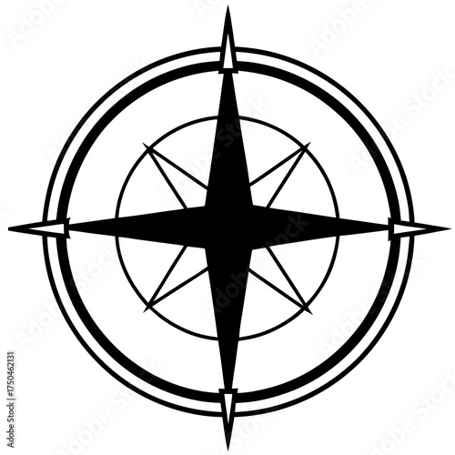 compass with map tattoo