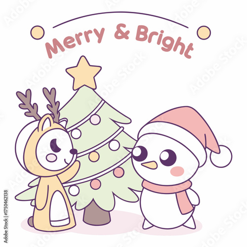 Adorable Christmas T-Shirt Design