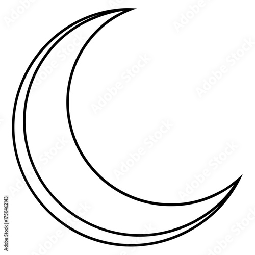 crescent moon tattoo design