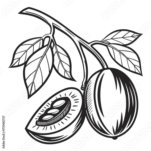  black bean with leaves