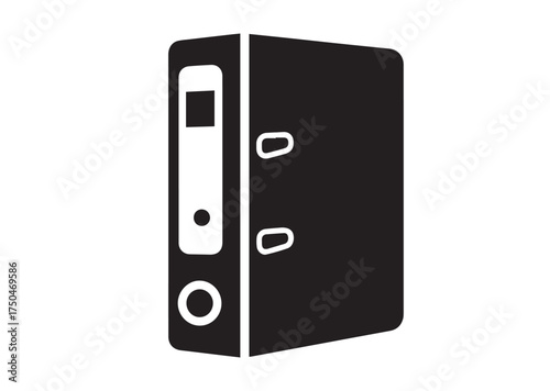 Ring binder cases icon, Ring binder cases solid vector