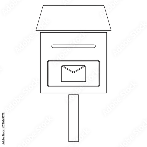 Mailbox Line Art Icon