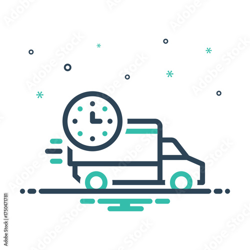 Mix icon for rapid delivery