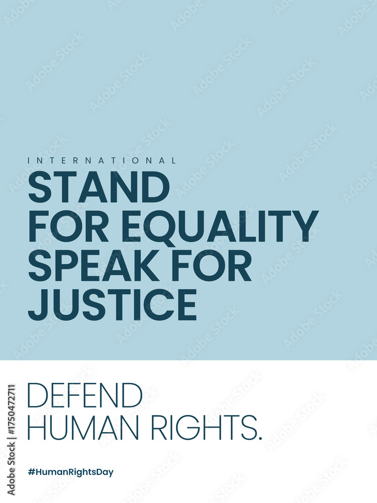 Obraz premium No one is free until everyone is free. Your voice matters. Every right counts.