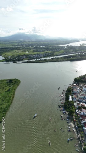 Aerial View of Hoi An’s Riverside Charm