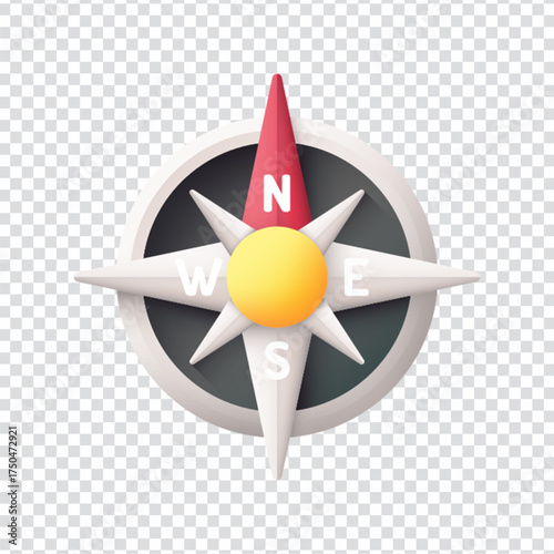 Compass Navigation Icon Design