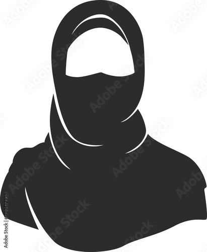 silhouette muslimah hijab