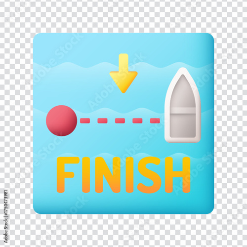 Finish Line Icon Design