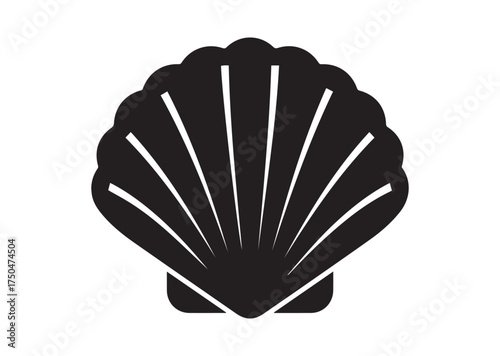 Shell icon, Shell solid vector