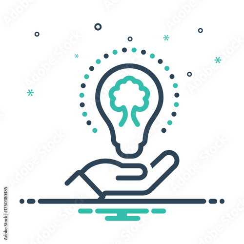 Mix icon for sustainable development