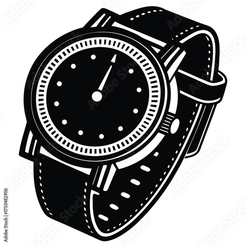 wrist watch vector illustration