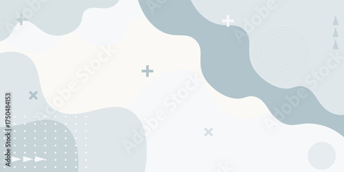 Abstract Minimalist Wavy Background. vector illustration