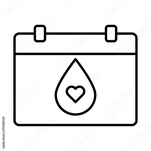diabetes day line icon with editable stroke