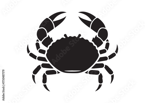 Crab icon, Crab solid vector