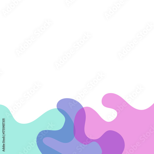 Transparent Blob Footer