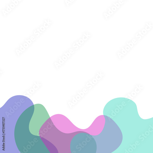 Transparent Blob Footer