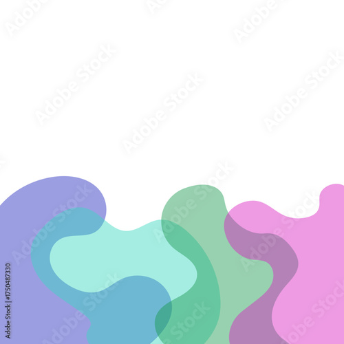 Transparent Blob Footer