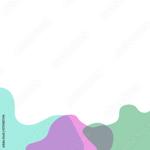 Transparent Blob Footer