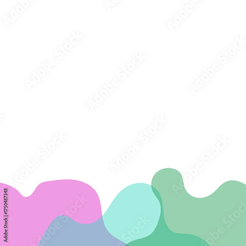 Transparent Blob Footer