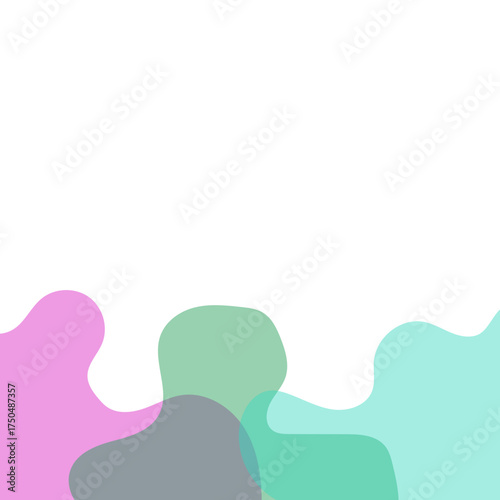 Transparent Blob Footer