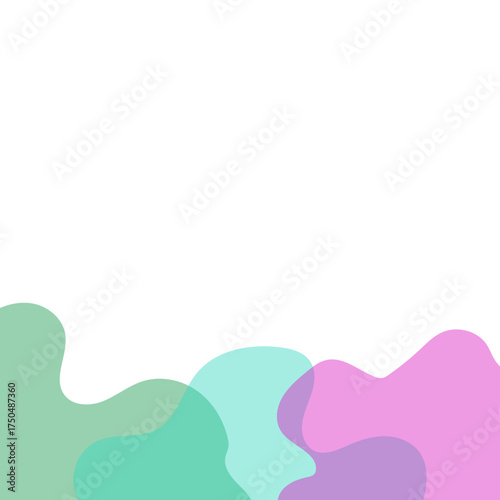 Transparent Blob Footer