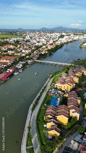 Aerial View of Hoi An’s Riverside Charm