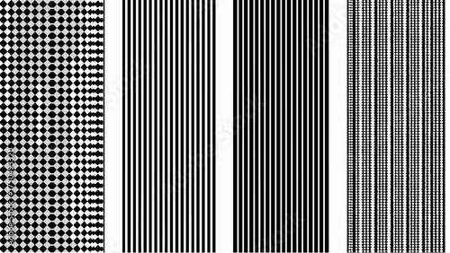 Mesmerizing optical illusion with rhythmic patterns of lines, dots, and shapes for modern designs