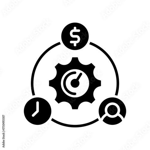 Resource Optimization glyph icon