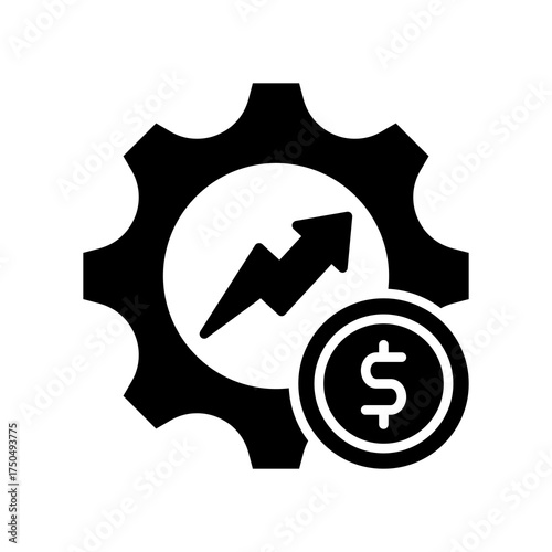 Efficiency glyph icon