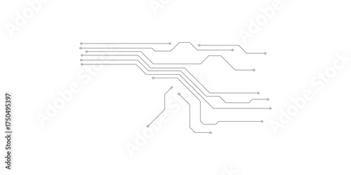 Abstract background with technology circuit board texture. Electronic motherboard illustration. Communication and engineering concept. Vector illustration