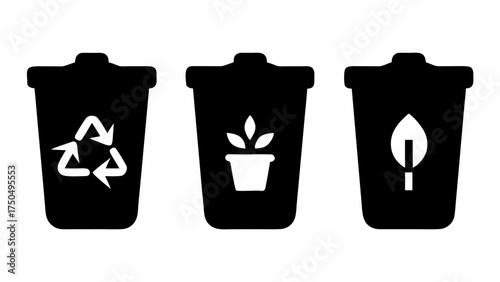 Promote eco-friendly recycling with these bins for recycling, compost and organic waste sorting solutions